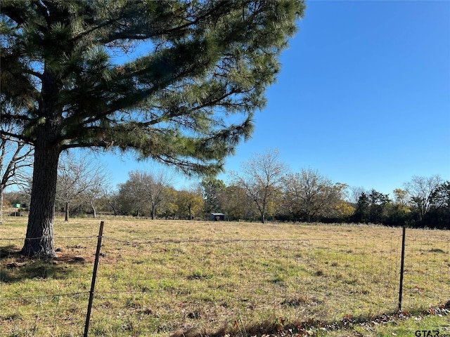 view of yard featuring a rural view