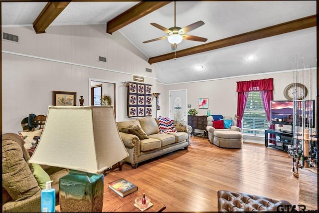 5626 Meadowdale Rd, Flint, TX 75762 - living area with ceiling fan and wood finished floors