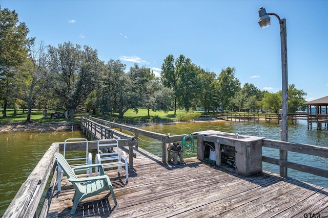 2222 County Road 1570, Alba, TX 75410 - dock with a water view and view of scattered trees