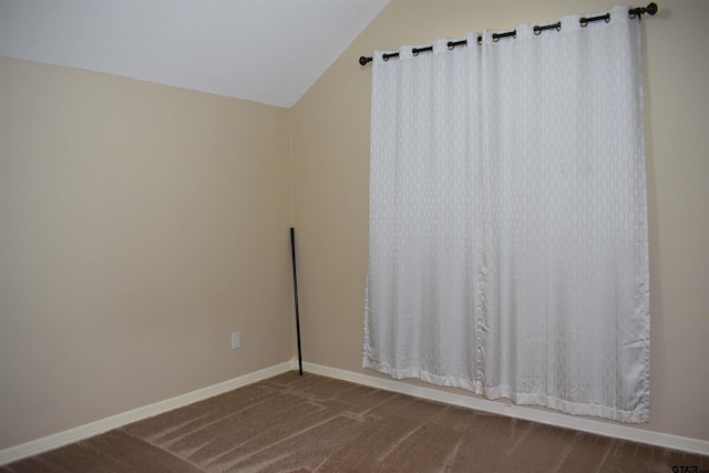 17387 Cherokee Trl, Flint, TX 75762 - carpeted spare room featuring lofted ceiling and baseboards