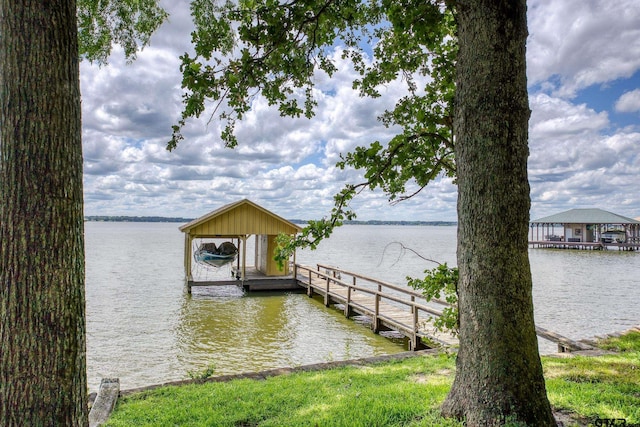 17553 Sleepy Hollow Way, Flint, TX 75762 - dock area featuring a water view