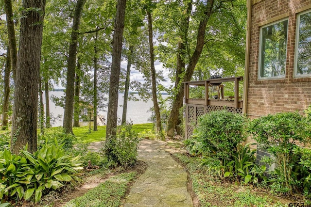 17553 Sleepy Hollow Way, Flint, TX 75762 - view of yard with a water view