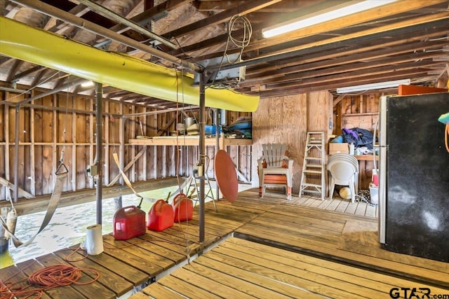 23424BAYSIDE Bay Side Dr, Bullard, TX 75757 - basement featuring freestanding refrigerator