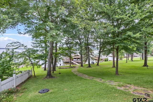 23424BAYSIDE Bay Side Dr, Bullard, TX 75757 - view of yard with a water view