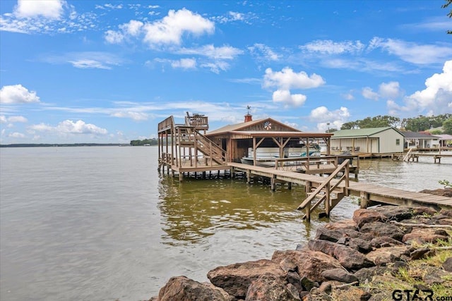 23424BAYSIDE Bay Side Dr, Bullard, TX 75757 - dock featuring a water view and boat lift