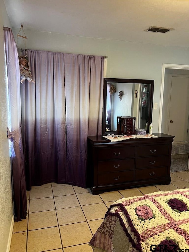 view of tiled bedroom