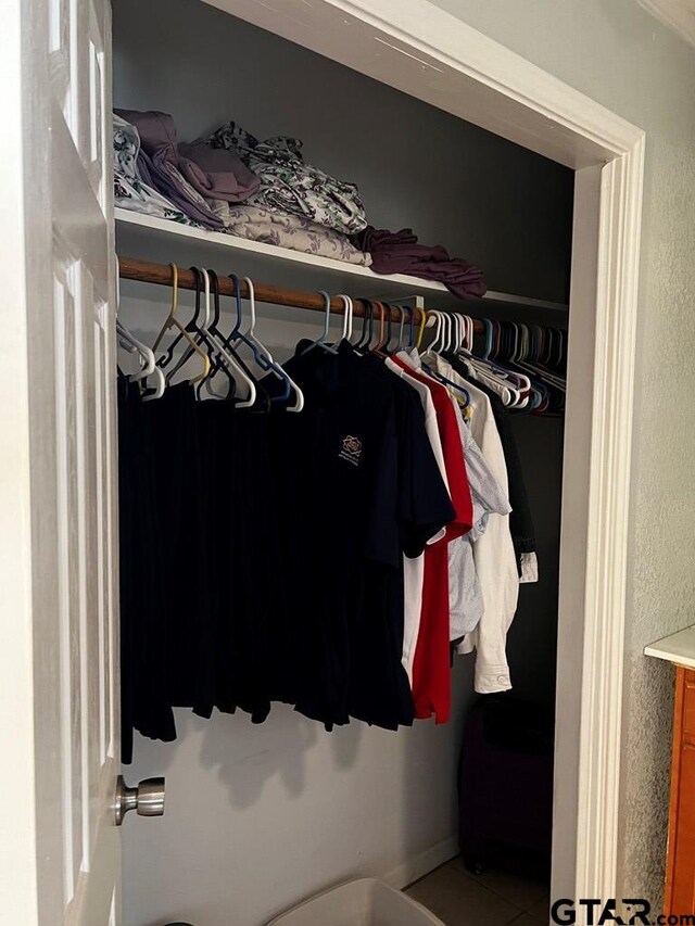 view of closet