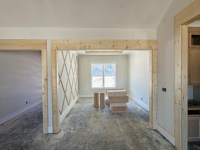 interior space with baseboards