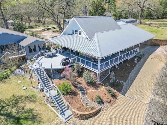 birds eye view of property