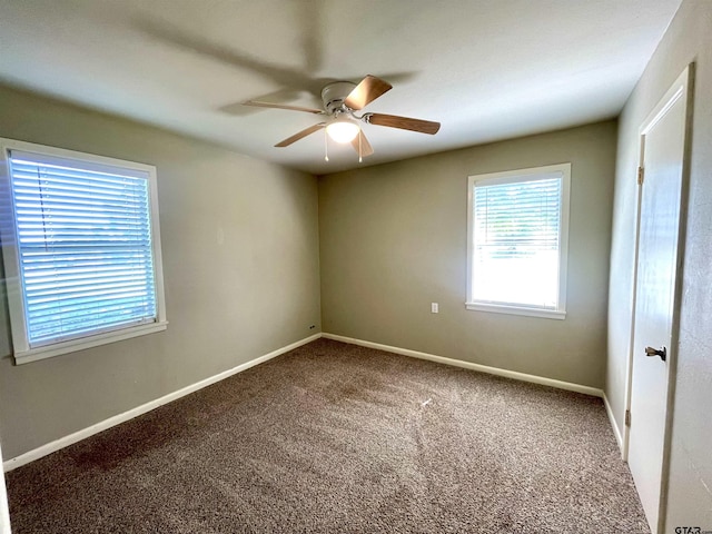 129 An County Rd 302, Frankston, TX 75763 - unfurnished bedroom featuring carpet, baseboards, and ceiling fan