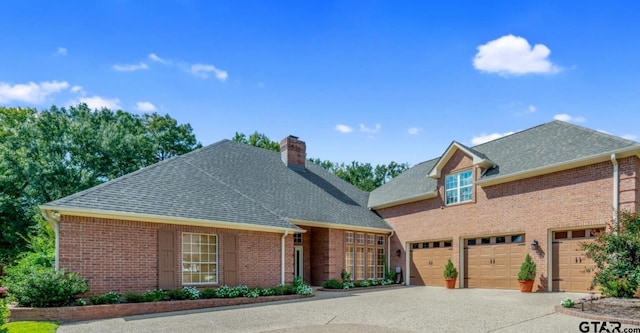 front of property featuring a garage