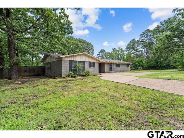 526 Ronnette Dr, Tyler, TX 75703 - view of front of property featuring brick siding and a chimney