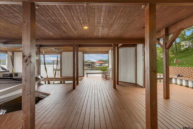 16822 Perry St, Tyler, TX 75707 - wooden terrace featuring a water view