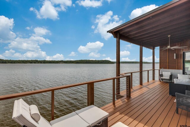 16822 Perry St, Tyler, TX 75707 - dock area with a deck with water view