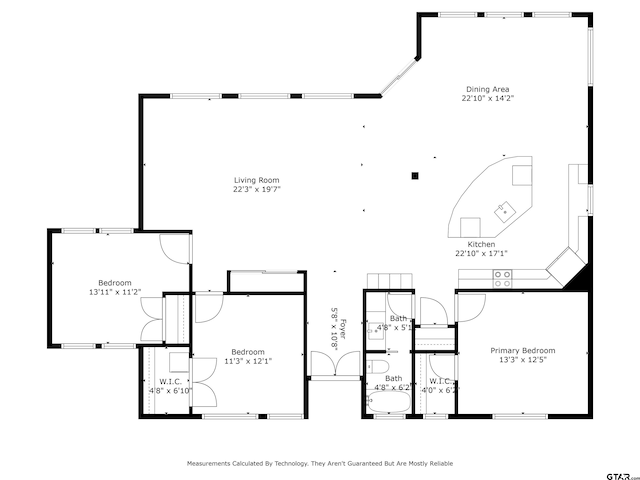 16822 Perry St, Tyler, TX 75707 - view of property floor plan