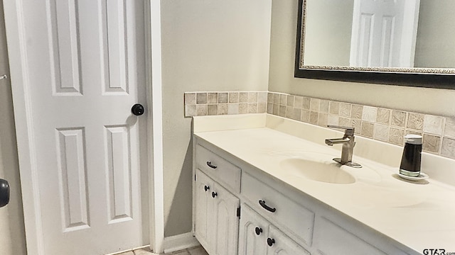 bathroom with vanity