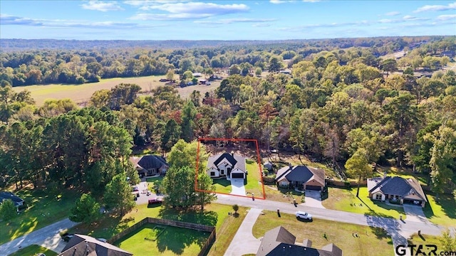 birds eye view of property