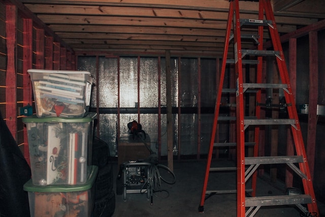 view of basement