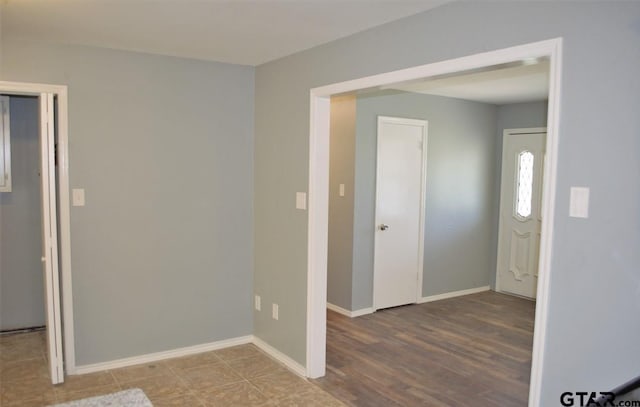 interior space featuring hardwood / wood-style floors