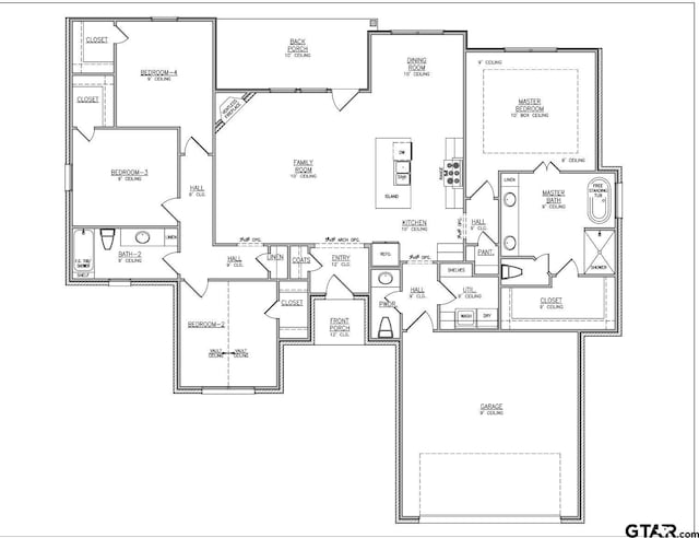 482 Mary Cir, Bullard, TX 75757 - home floor plan