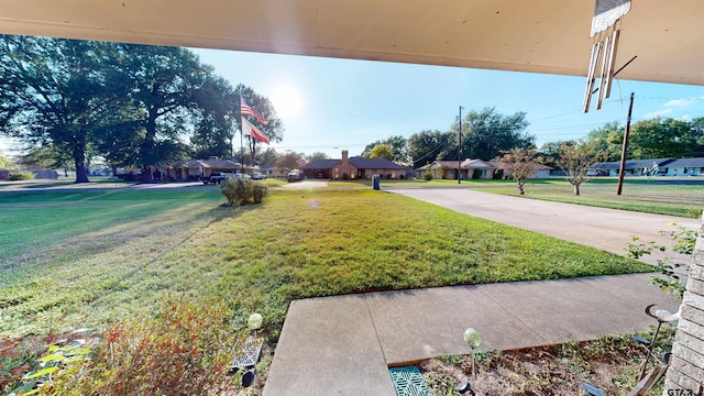 view of street featuring a residential view