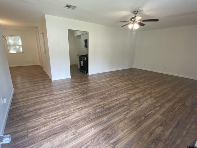 3903 Appletree Ln, Tyler, TX 75701 - spare room with ceiling fan and dark wood-style flooring
