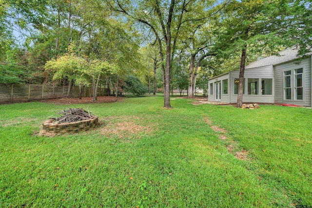 23611 Ridgeview Dr, Bullard, TX 75757 - view of yard featuring a fire pit