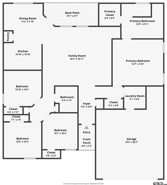 2056 Balsam Gap, Tyler, TX 75703 - view of layout