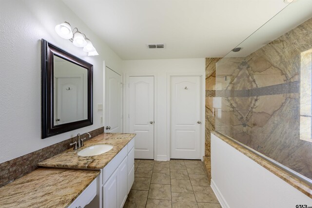 2056 Balsam Gap, Tyler, TX 75703 - full bath featuring walk in shower, visible vents, and vanity