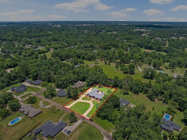 birds eye view of property