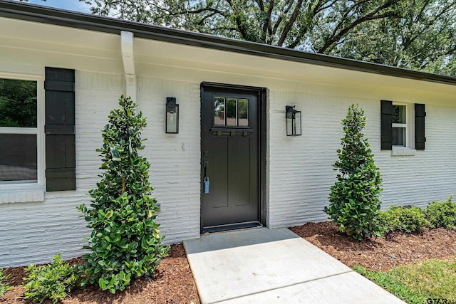 2918 Oak Knob Dr, Tyler, TX 75701 - doorway to property with brick siding