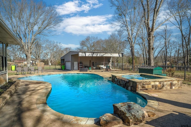 1039 Fm 2909, Canton, TX 75103 - view of swimming pool featuring an in-ground hot tub and a patio
