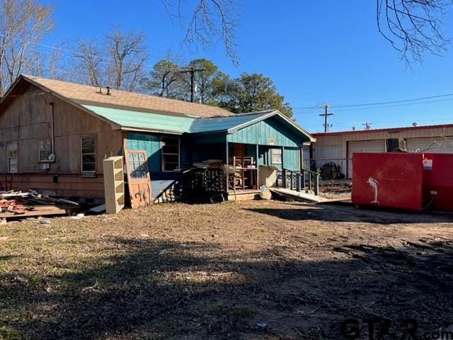 view of back of property