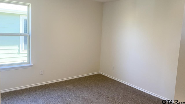 view of carpeted empty room