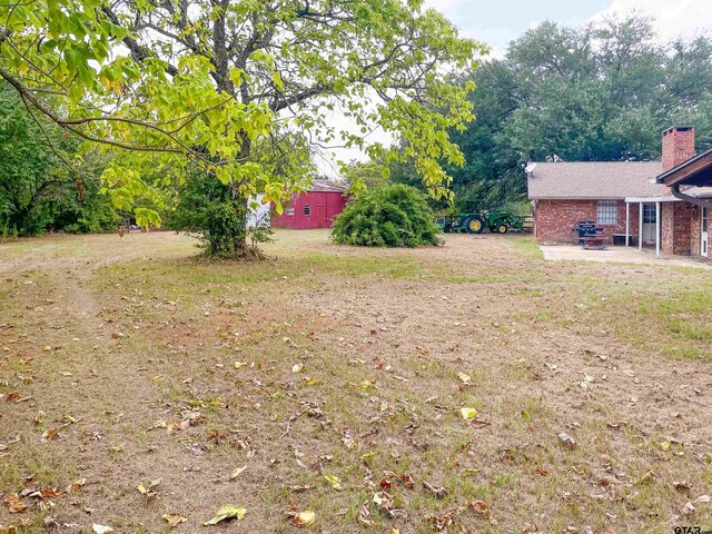 view of yard featuring a patio