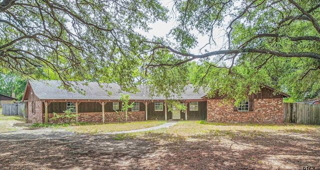 view of ranch-style home