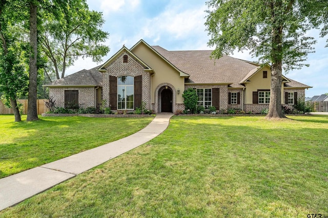 12105 Jazmin Cir, Flint, TX 75762 - view of front of home with stucco siding and brick siding