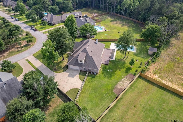 12105 Jazmin Cir, Flint, TX 75762 - aerial view of property and surrounding area featuring a pool area and nearby suburban area