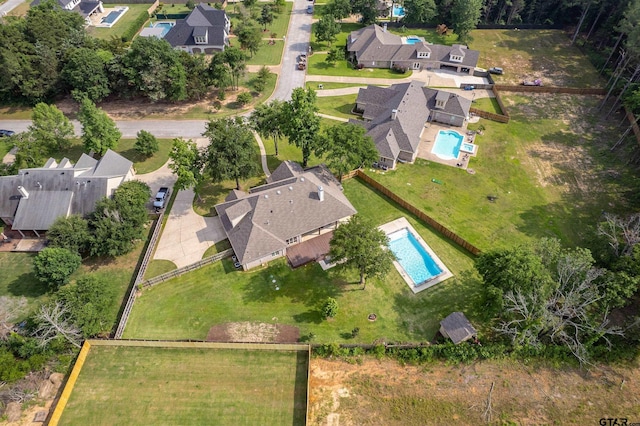 12105 Jazmin Cir, Flint, TX 75762 - aerial view of property's location featuring a pool area and nearby suburban area
