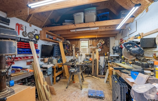 view of storage room