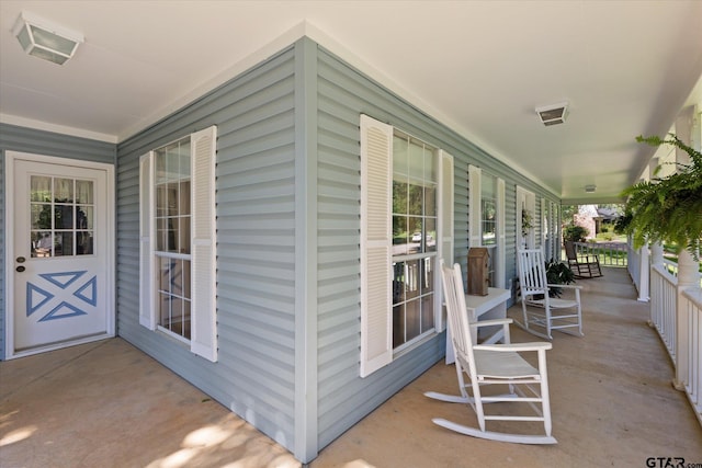 408 E Forest Dr, White Oak, TX 75693 - view of patio / terrace featuring covered porch