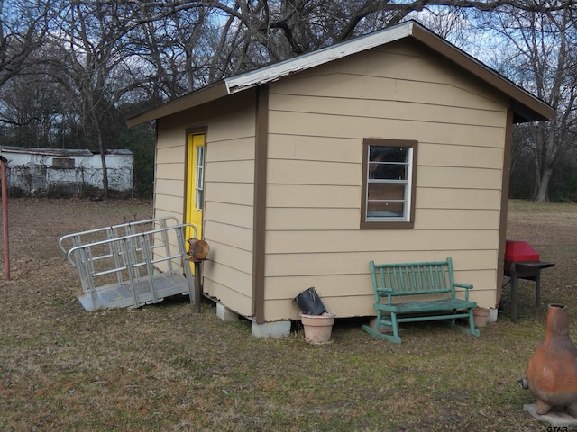 view of outdoor structure