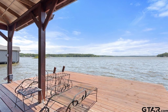16887 Rainbow Ridge Cir, Tyler, TX 75707 - dock area featuring a water view