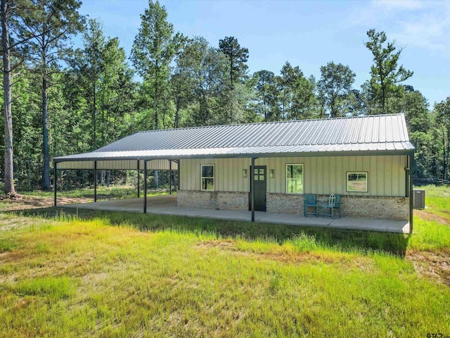 view of property's community with a carport