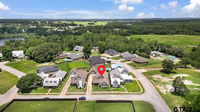 14621 Twin Pine Ln, Lindale, TX 75771 - aerial view of property and surrounding area with nearby suburban area