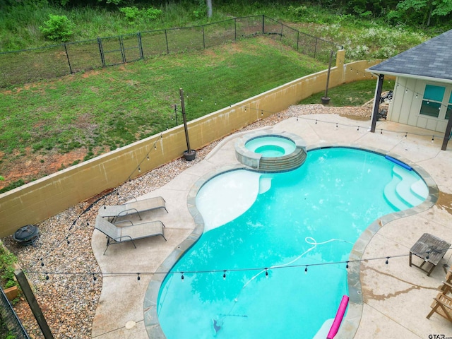 17294 Hidden Valley Ln, Flint, TX 75762 - view of pool featuring a patio area and a pool with connected hot tub