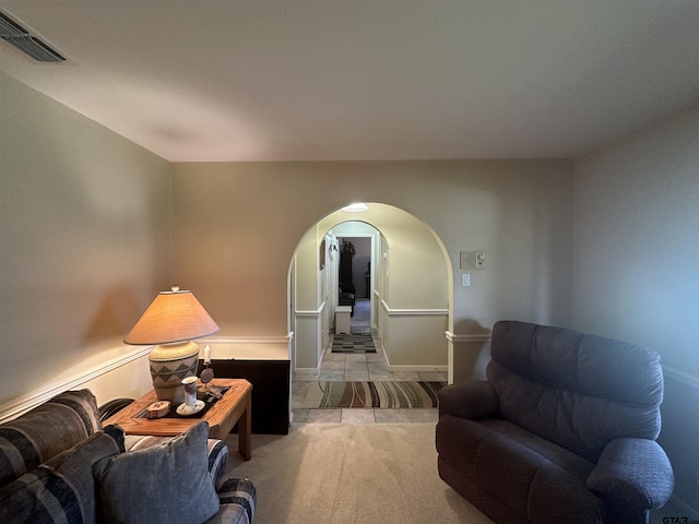 103 Paso Robles Trce, Bullard, TX 75757 - carpeted living area with arched walkways