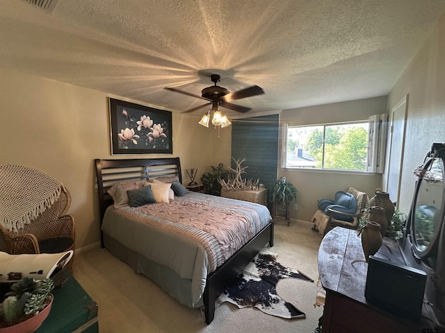 103 Paso Robles Trce, Bullard, TX 75757 - carpeted bedroom featuring a textured ceiling and ceiling fan