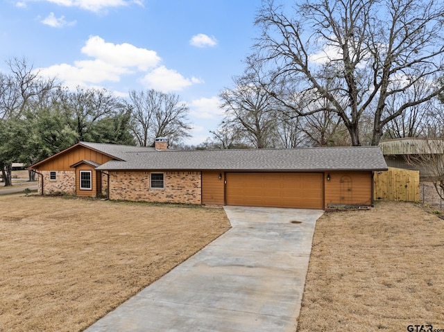 ranch-style house with a garage