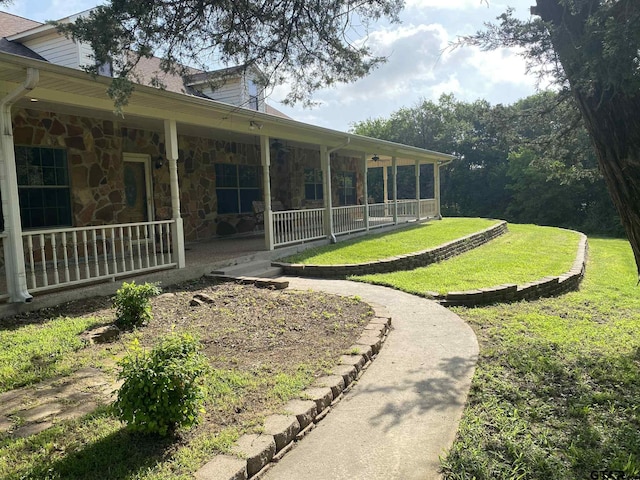 5304 Cedar Creek Dr, Kemp, TX 75143 - view of green lawn